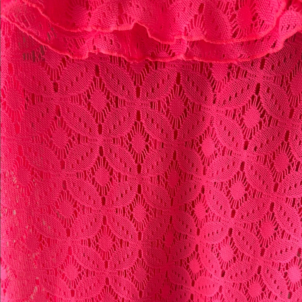 SO Vibrant Pink Lace Dress - Picture 3 of 11